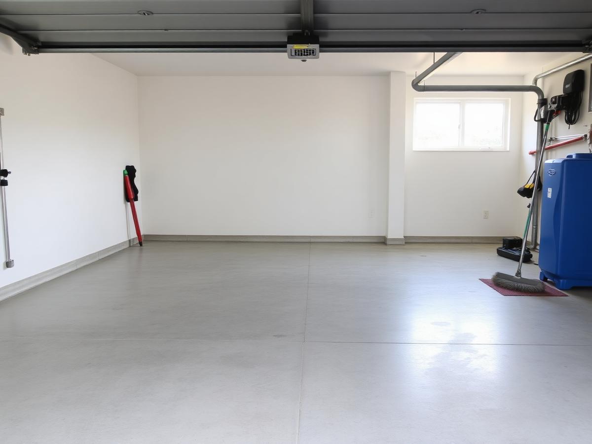 Two-car garage, Scarborough after junk removal