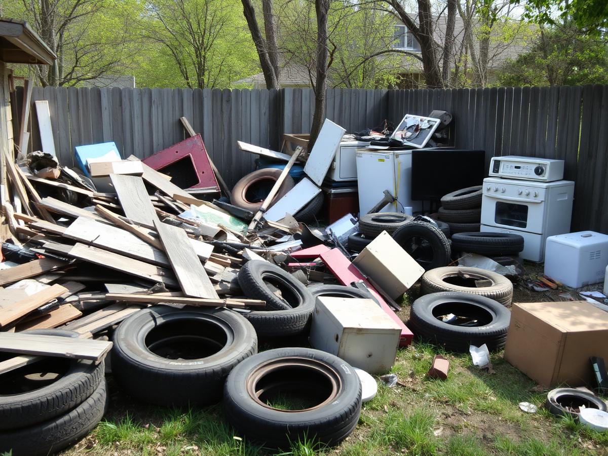 Backyard teardown, Ajax before junk removal